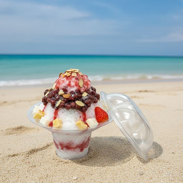 빙수 컵 빙수포장용기 원형용기 - 이미지 4