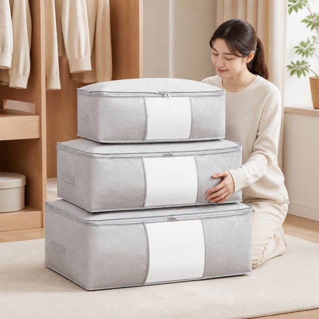 의류 수납함 옷장 정리상자 이불 보관용기 32L 60L 93L