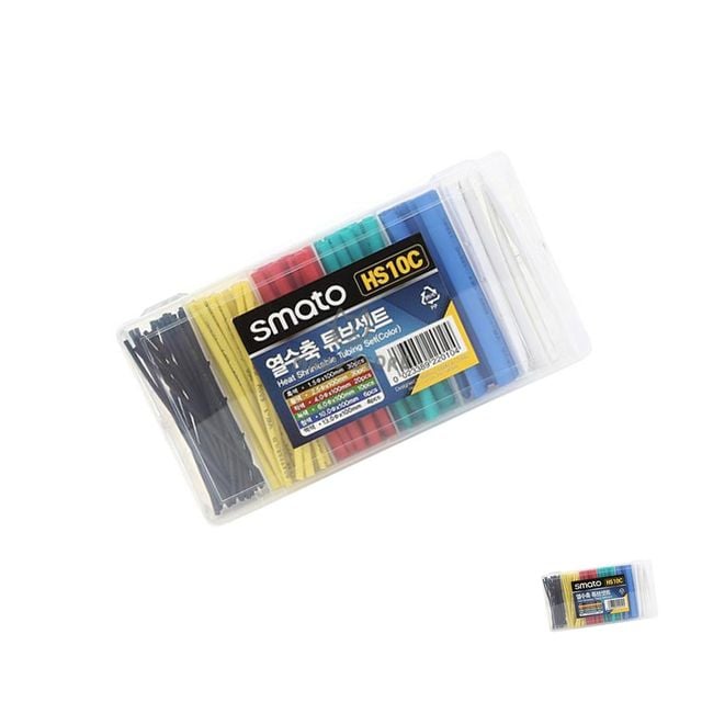 전선수리튜브 전선커버 열수축튜브세트 6종 100pcs