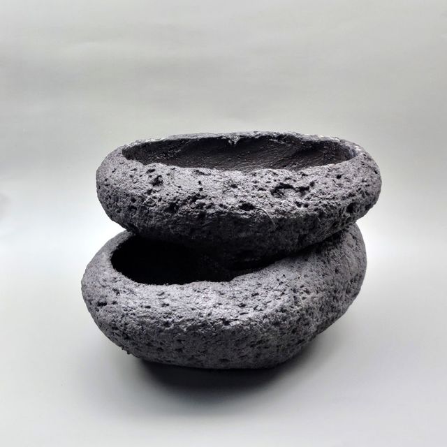 화산석 화분 - 타원 분재 중 25x16x10cm - 이미지 8