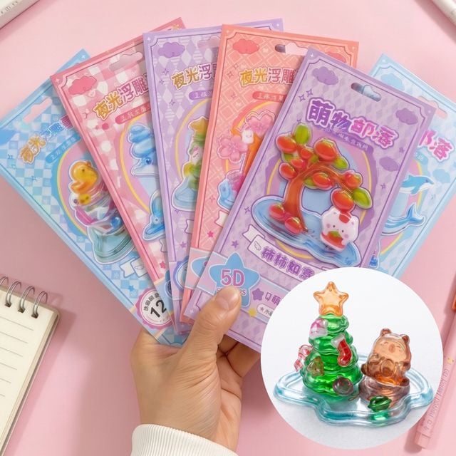 3D 입체 쌓는 스티커 방 집 꾸미기 북 에폭시 말랑이 피규어 폰꾸 다꾸 캐릭터 차량 인테리어 소품 꾸미기 - 이미지 1