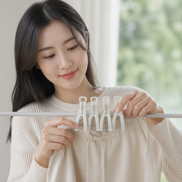 빨래집게 2단 양방향 집게 의류 건조용 빨래 고정 세탁소 살림 - 이미지 1