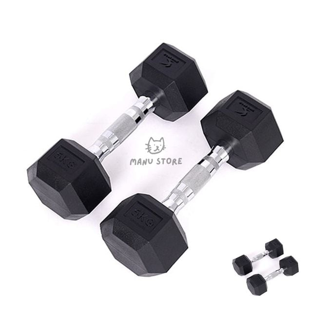 미용아령 헬스아령 육각덤벨 아령 5kg 2개 세트