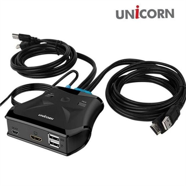 고해상도 hdmi kvm 스위치 게임용 kvm 2 포트 스위치 데스크탑
