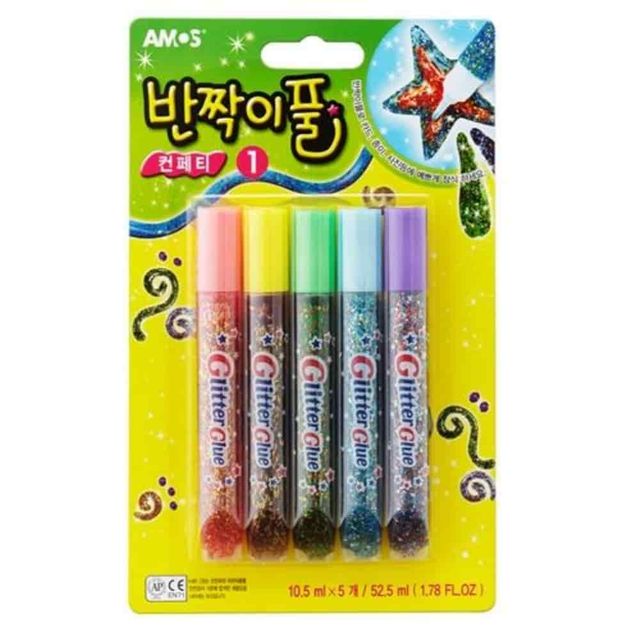 글리터풀 5p 공예풀 글리터젤 다꾸풀 편지꾸미기