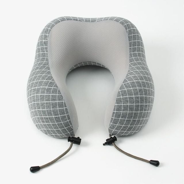 메모리폼 목베개 쿠션 25x29cm 그레이
