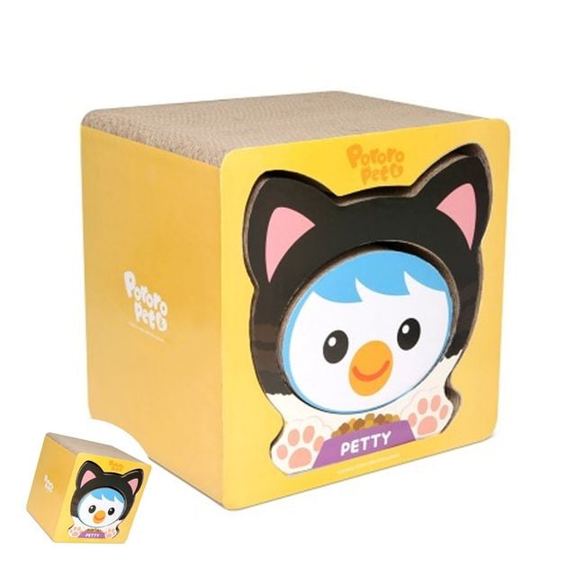 고양이실내집 고양이스크래처 뽀로로펫 3중 구조 캐릭터 고양이 스크래쳐 페티