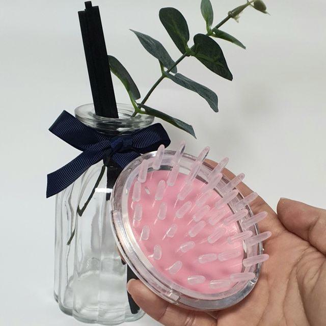 두피 마사지 브러쉬 머리감는 마사지기 헤드 샴푸솔 머리솔 - 이미지 2
