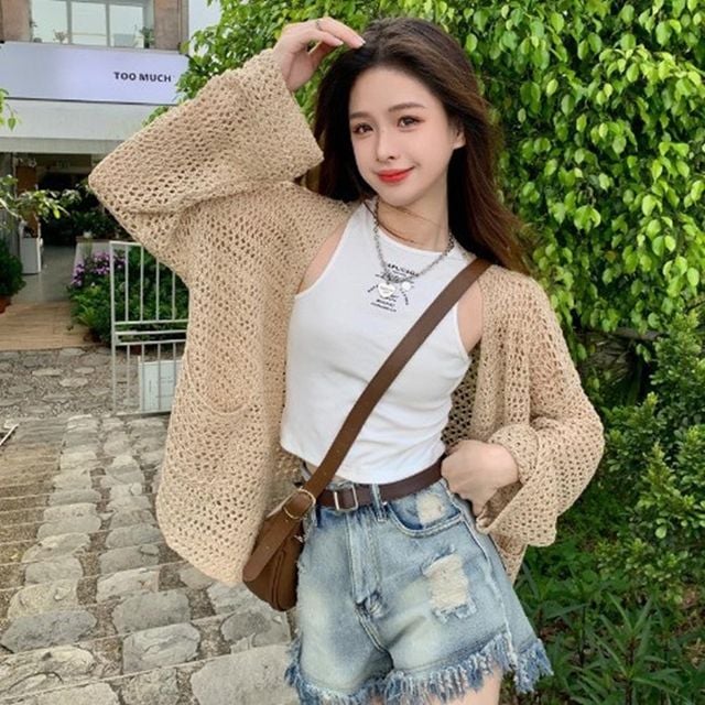 오버핏 롱가디건 데일리 롱 루즈가디건 아우터 숄
