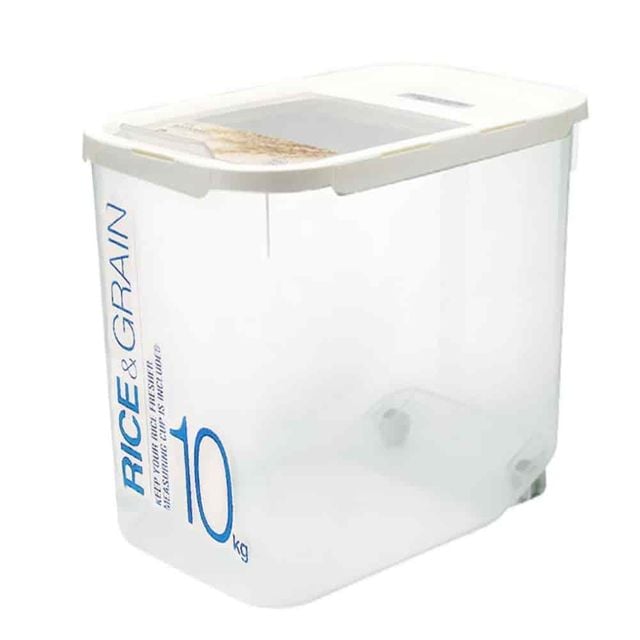 쌀통 10kg 쌀보관통 사각쌀통 잡곡보관 쌀독