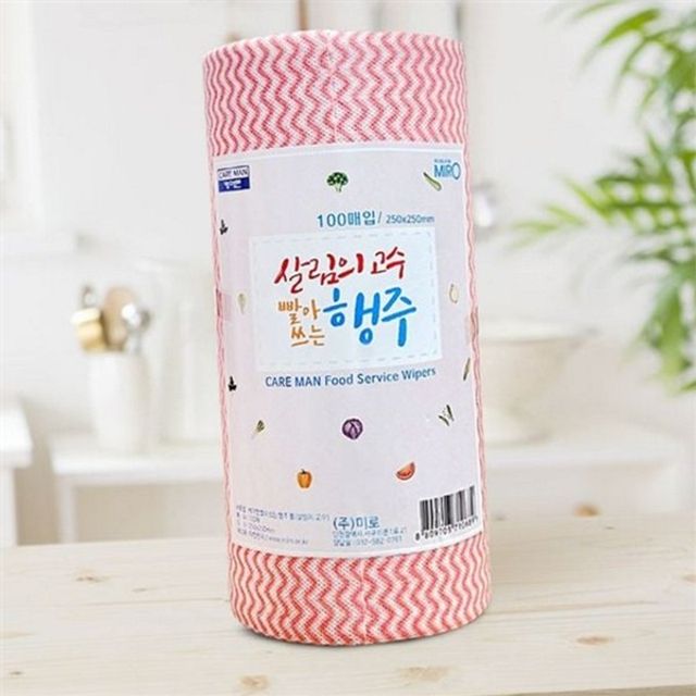 다회용 롤형 행주 부직포 위생 행주 주방용 간편 세척 흡수 빠른 클리닝 용품 타올 관리 키친 빨아
