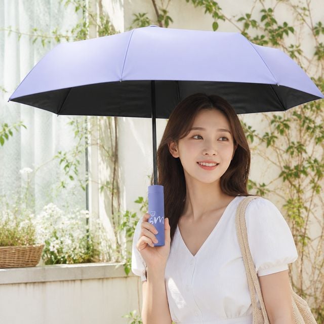 접이식 암막 양산 자외선 차단 장마 대비 휴대용 우산 파우치 포함