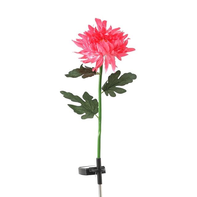 국화 LED 꽃 핑크 꽃정원등 조명 광 야외 산책로 잔디등 태양 - 이미지 3