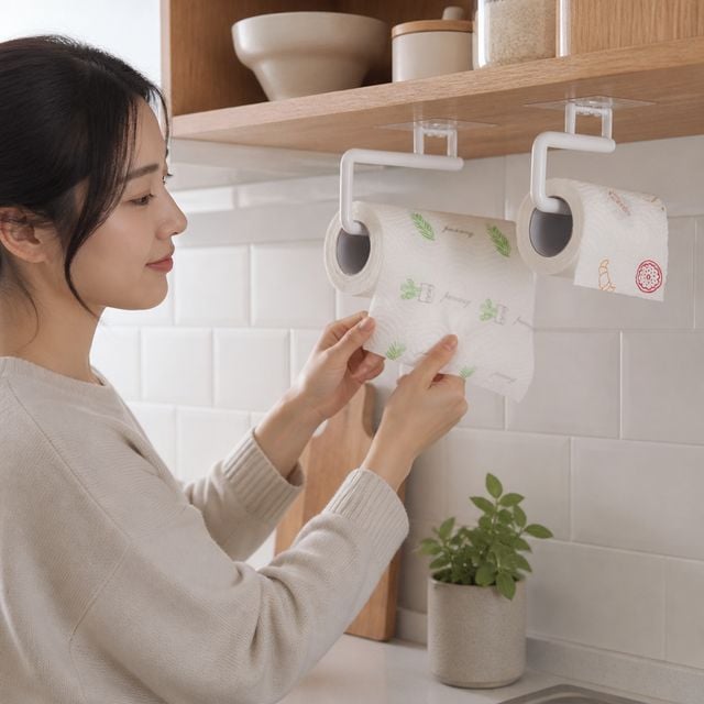 화장지 거치대 벽걸이 홀더 주방 욕실 용품 보관함