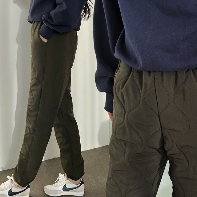 여성 겨울 따뜻한 바지 허리 밴딩 착용감 좋은 팬츠