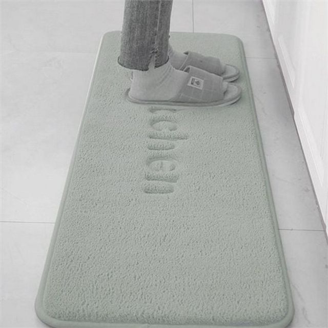 주방용 극세사 주방 매트 흡수 메모리 폼 발 매트 세탁실
