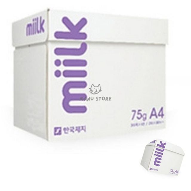 a4 A4복사종이 복사용지A4 밀크75g 500매X5권