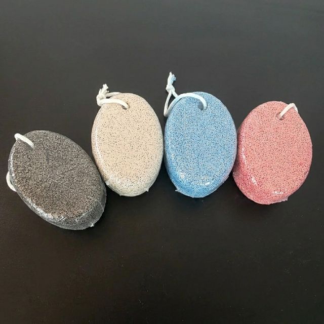 화산석 풋스톤 발각질 제거 스톤 목욕탕 각질관리 돌 (핑크 블루 그레이 라이트그레이) - 이미지 4