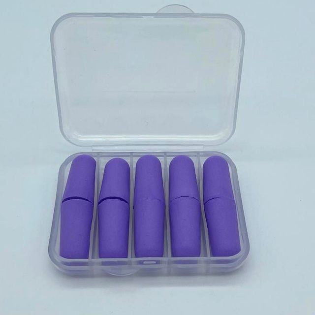 소음차단 여행용 취침 귀마개 수면 독서 퍼플 수면귀마개 실리콘 차음 숙면용음차단