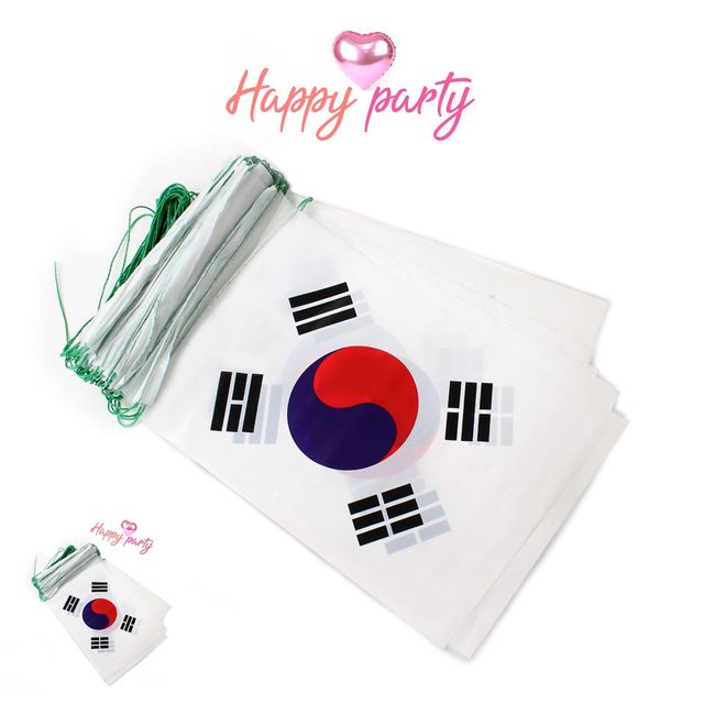 태극기장식 파티장식 행사 개업식 운동회 태극기 비닐 5개입
