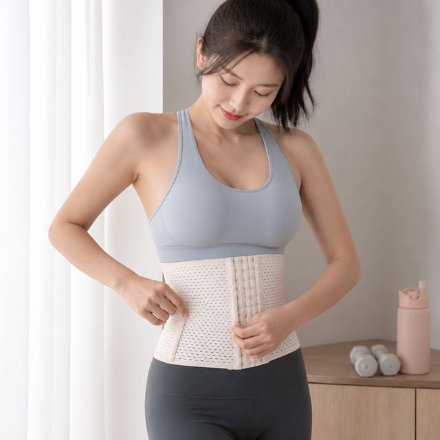 허리 보정 니퍼 6단 후크 헬스 복대 흉통 압박