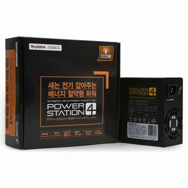 스카이디지탈 PS4-350M 86P AcitvePFCV2.31 M-ATX파워