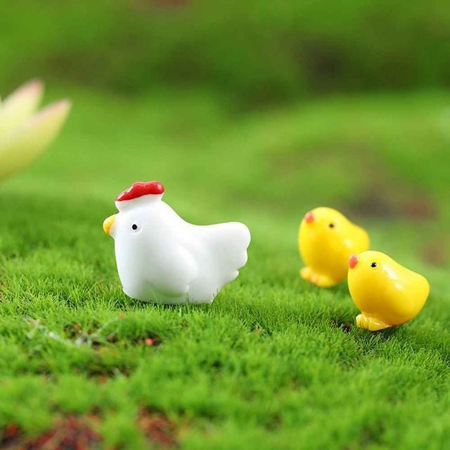 미니닭 5p 닭소품 디오라마 - 이미지 1