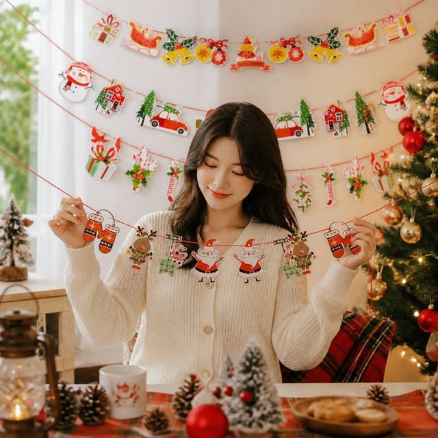 파티 인테리어 소품 크리스마스 1P 산타 눈사람 장식품