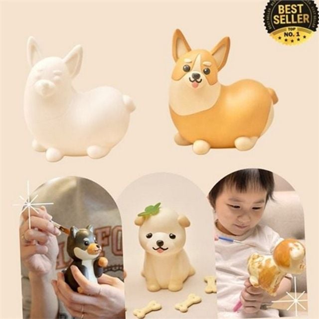 강아지 피규어 채색 고양이 반려동물 피규어 만들기 꾸미기 제작 키트
