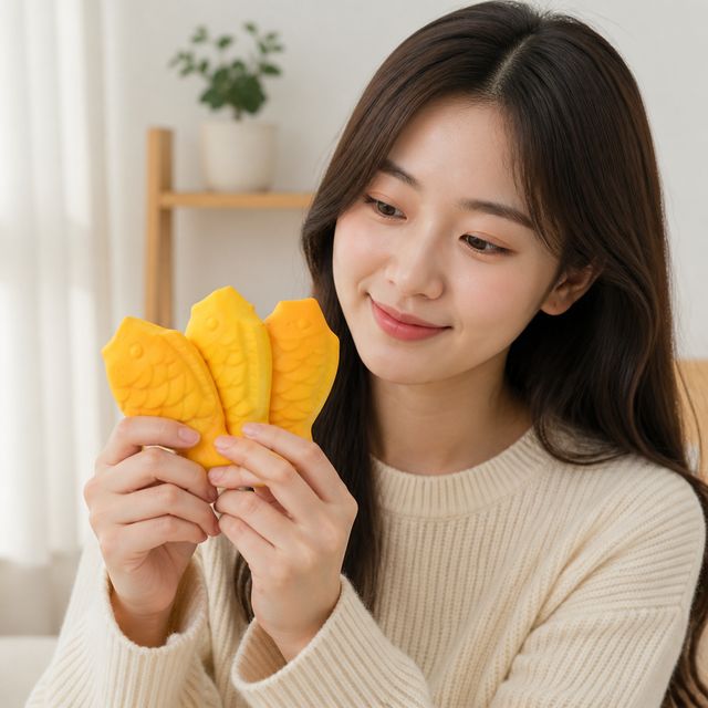 붕어빵 스퀴시 주물럭 3P 촉감놀이 말랑이 장난감 클레이 만들기 미술놀이 교구 - 이미지 1