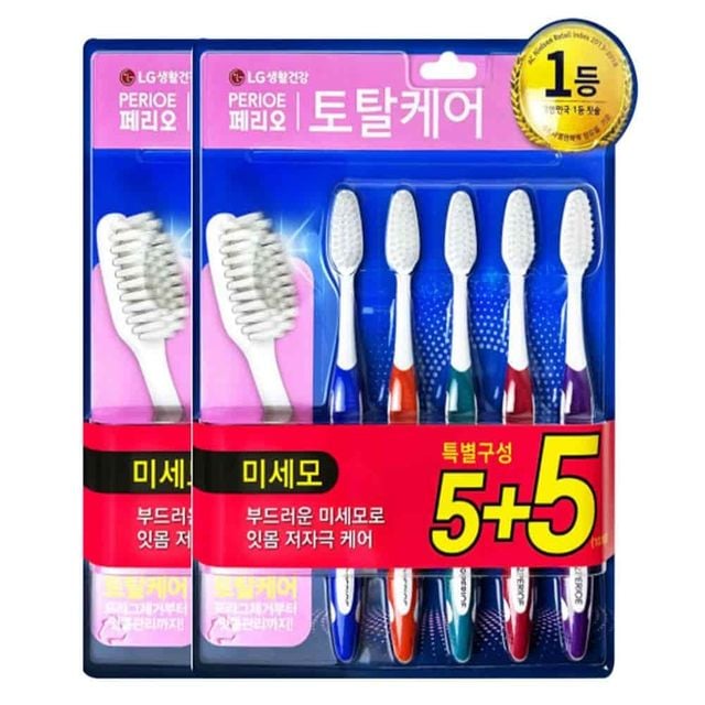 칫솔 10p 이중모칫솔 부드러운칫솔 미세칫솔 가족칫솔
