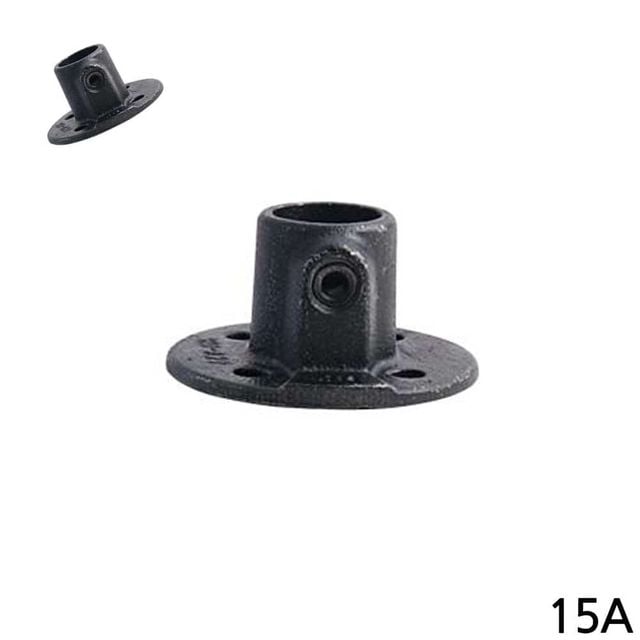 다용도 파이프클램프 15A 21.3mm 블랙 클럼프 파이프브라켓 공구용품 인테리어부품