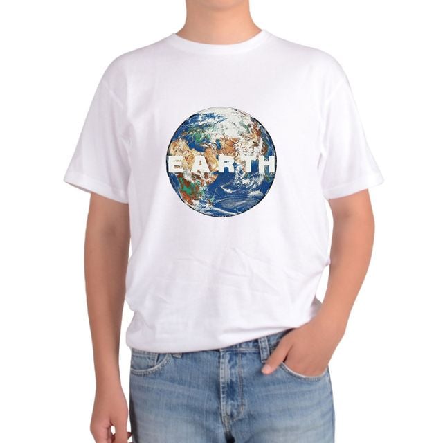 남녀공용 메쉬 반팔티 지구 earth 행성 우주 자연보호 그림 제미나이 생성 모든색상 전사이즈 가능 - 이미지 1
