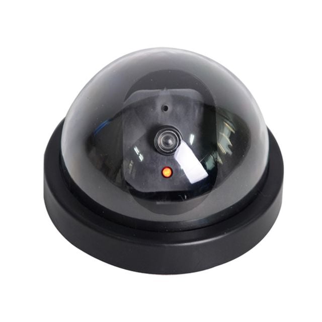 감시 보안 모형 돔형 가짜 CCTV 카메라 블랙 보급형