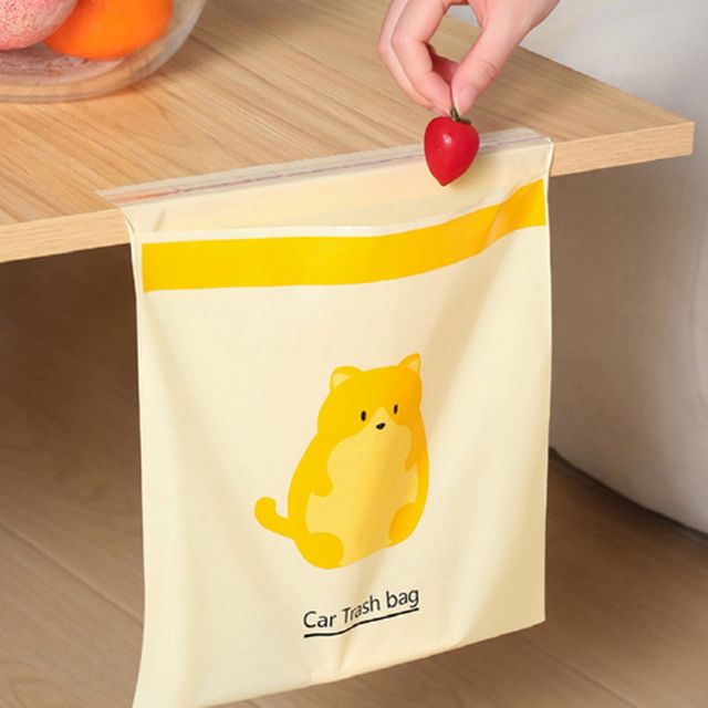 휴대용 접착식 쓰레기 봉투 1팩 15장 - 이미지 2