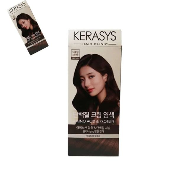 케라시스 단백질 크림 염색 내추럴브라운 120g 패션염색약 헤어염색약 저자극염색약 여자염색약