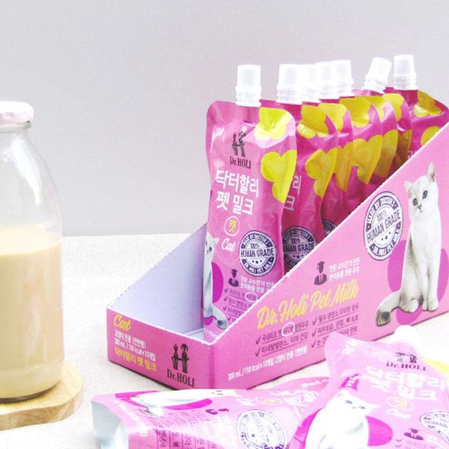고양이 우유 닥터할리 펫밀크 캣 200ml 10팩