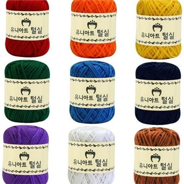 다용도 털실 뜨개 코바늘 수예용 털실 핸드메이드 목도리 니트 재료