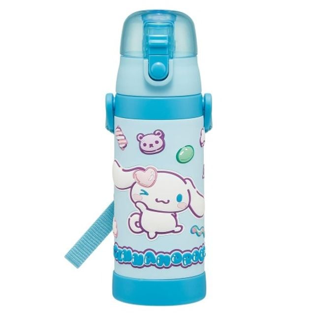 산리오 시나모롤 3D 마슈구미 어깨끈 보온보냉병 470ml