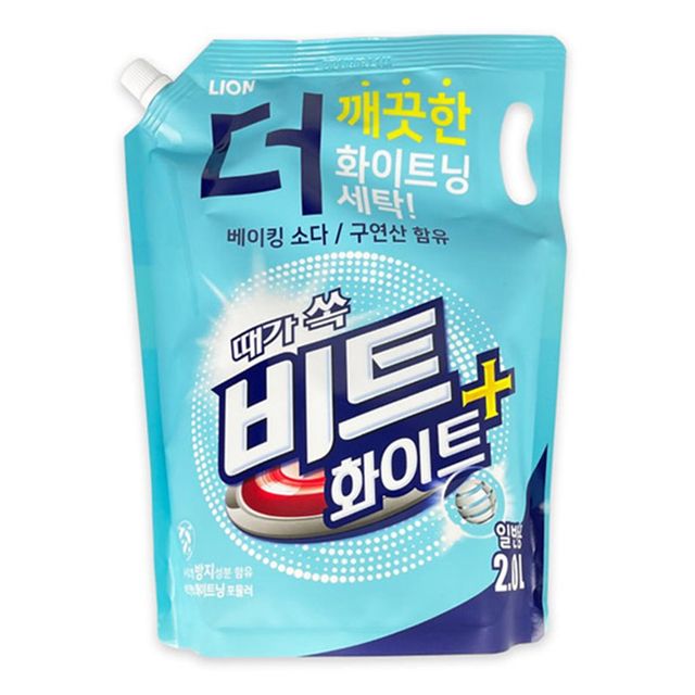 IS-SA 비트 화이트플러스 액체세제 2리터 일반용 리필