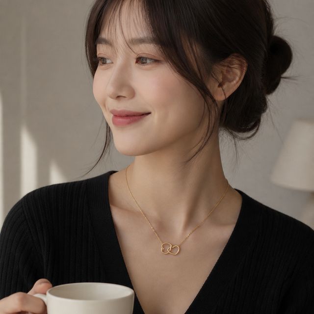 하트 펜던트 펜던트형 체인 펜던트목걸이 3color 데일리 쥬얼리 목걸이선물
