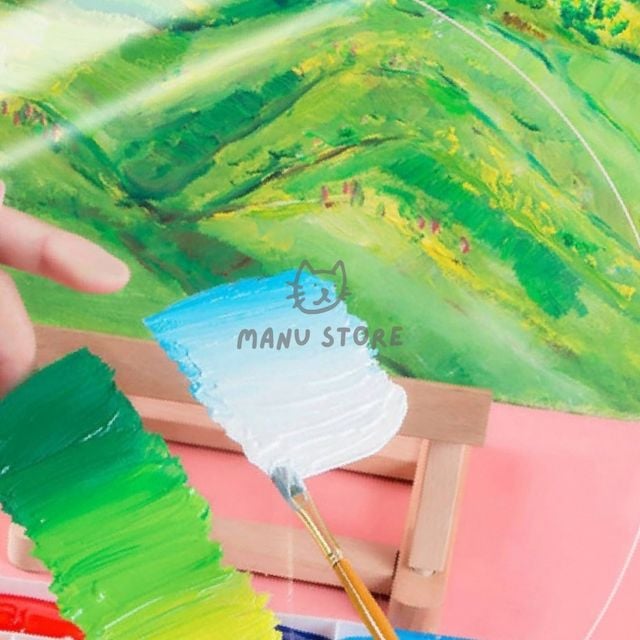 물감팔레트 그림도구 투명 아크릴 팔레트 30x40cm 타원형