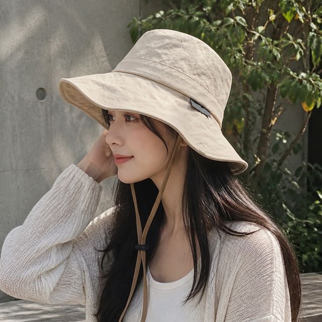 여성 여름 밀짚 버킷햇 성인 나들이 벙거지모자 왕골 캡모자 선캡 썬캡 - 이미지 1
