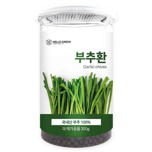헬로우그린 국내산 부추환 300g(통) 부추 100%