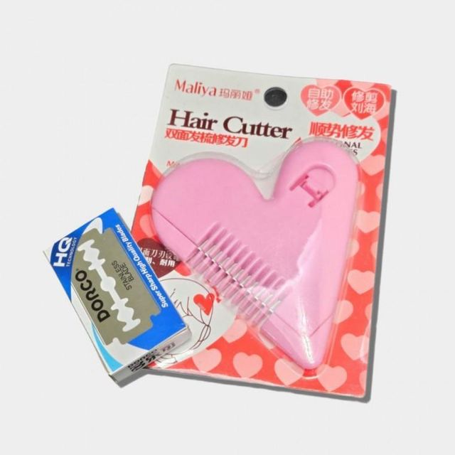 하트 숱가위 앞머리 트리머 y존 다듬기 제모기 왁싱 셀프 라인 브라질리언