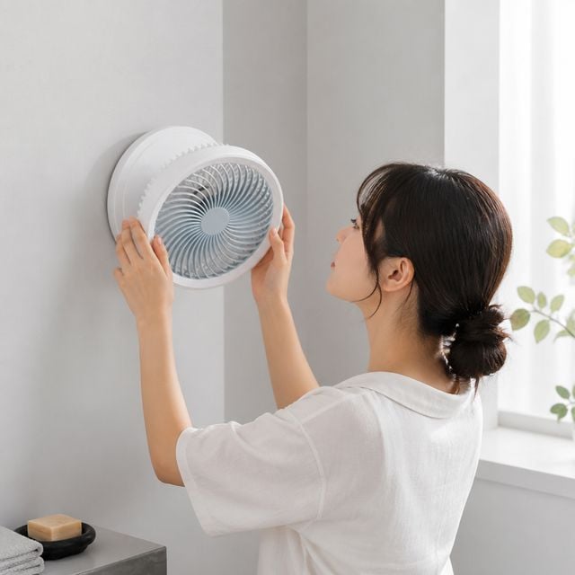 무선 써큘레이터 캠핑용 회전식 데스크팬 욕실 미니 선풍기 탁상