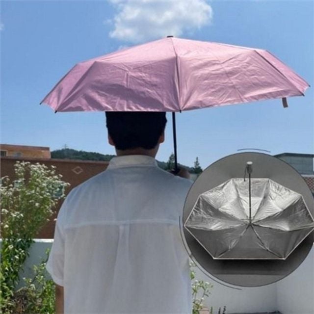 휴대용 여성 자동 접이식 우산 우양산 여성 3단 우산 자외선