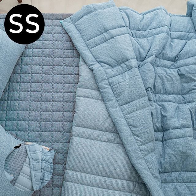 아이침구류 자취이불세트 누네 소프트마이크로 간절기 이불 패드세트 슈퍼싱글 SS 블루