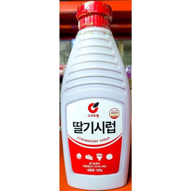 딸기시럽(스위트웰 500g) X16