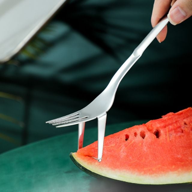 수박 컷팅기 슬라이서, 잘라서 바로 먹는 과일 포크 - 이미지 1